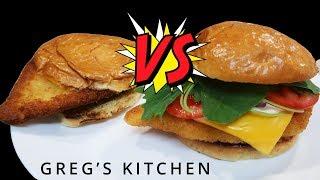 McDonalds Copycat Versus McGrego Chicken Cheese Burger