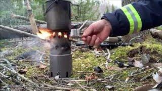 Toaks Titanium Wood Stove Review and Titanium Bushcraft Pot