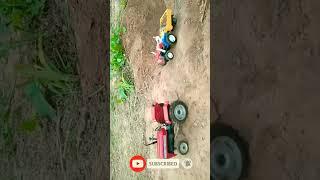 diy 1035 Massey Ferguson and eicher 242 tractor racingv #viralvideosll