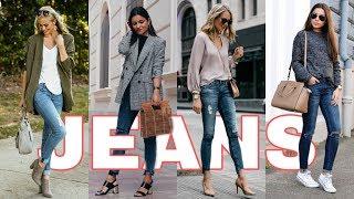 OUTFITS con JEANS de MODA 2024