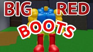 how to get the BIG RED BOOTS in MEGA NOOB SIMULATOR