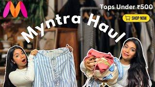 MYNTRA CUTE SUMMER TOPS HAUL |Summer Haul 2025| Try on*