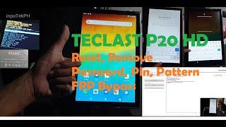 Teclast P20 HD Removing Password, Pin, Pattern and Account