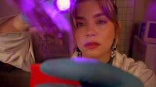 ASMR Detailed Scalp & Hair Exam w Foaming Treatment | Specimen Collecting, UV Light