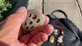 太便宜了！2500淘了这么多和田玉籽料坠，真籽真皮
