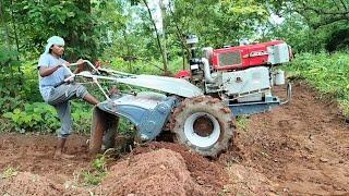 Day -1 || My Kamco Power Tiller Preparing The Field For Cauliflower Farming In Winter ||