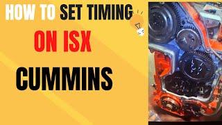 How To Set Timing On ISX Cummins.