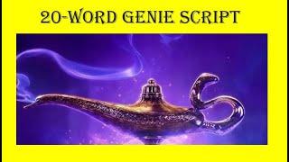 The 20-word genie script.  For free, seriously! One of the most powerful scripts for manifesting.