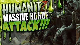 Exciting HumanitZ Gameplay - MASSIVE Zombie Horde Attacks My Base!