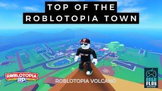 Volcano of Roblotopia | View of Roblotopia Town From Top | Redcliff City | Roblox