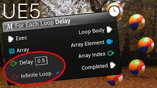 UE5 Blueprint For Each Loop Delay - Animation Hack