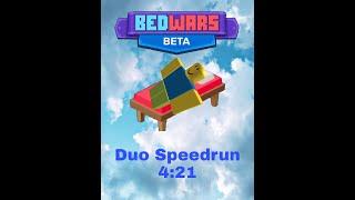 ROBLOX Bedwars Duo Speedrun (4:21) ft. @xXLoganXx709