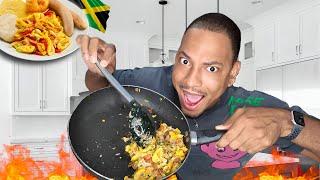 COOKING JAMAICAN ACKEE & SALTFISH FOR THE FIRST TIME | QUITE PERRY