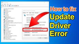 How To Roll Back A Recently Updated Device Driver In Windows 10