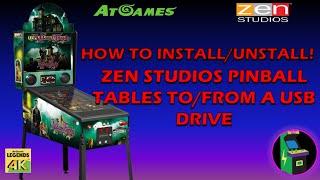 Atgames 4K Pinball: How To Install Zen Studios Pinball Tables To A USB Flash Drive!