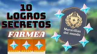 ¡FARMEA PROTOGEMAS COMPLETANDO ESTOS 10 LOGROS SECRETOS! ll INFORMACIÓN ll GENSHIN IMPACT ESPAÑOL