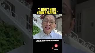 I DON'T NEED YOUR RESPECT  #VPSaraDuterte  #Hontiveros #confidentialfund #norespect #IndaySara