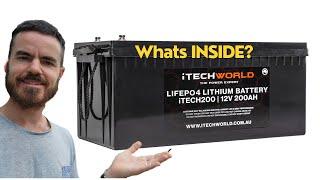 Itechworld 200ah lithium battery TEARDOWN. Whats INSIDE? Capacity test!