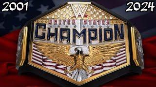 WWE United States Championship PPV Match Card Compilation (2001 - 2024) With TV Title Changes