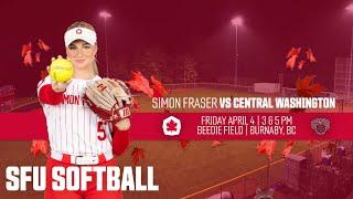 SFU Softball: Red Leafs vs Central Washington University - April 4, 2025 - GAME 1 of 2