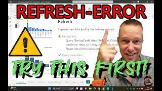 Easy Fix  Power BI Refresh Error - Quick Tip