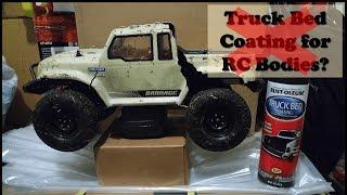 Truck Bed Coating to Strengthen RC Bodies?  Maybe Not...