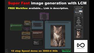 Super fast image generation with LCM Sampler - Free ComfyUI workflow on OpenArt (outdated)