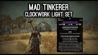 Mad Tinkerer Light Armor New Set - Clockwork City DLC