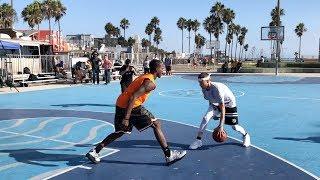 The Professor vs Pro Competition at Venice Beach.. DESTROYS 6'3" hooper