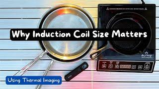 Induction Stove Top Coil Size Matters // Thermal Imaging Shows You Why