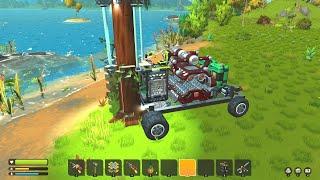 Scrap Mechanic : Wood harvester - construction of a logging vehicle / TUTORIAL