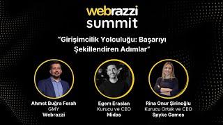 Girişimcilik Yolculuğu: Başarıyı Şekillendiren Adımlar | Webrazzi Summit 2024