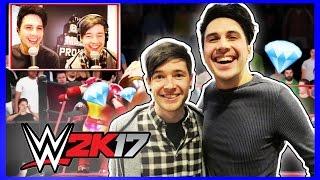 WWE 2K17 WITH DanTDM! feat. Markiplier & N60Sean vs. Five Nights at Freddy's | WWE 2K17 | [s4e10]