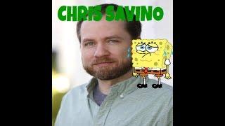 Chris Savino portrayed by spongebob
