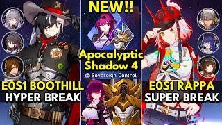 NEW Apocalyptic Shadow Floor 4 3 Stars | E0S1 Boothill & E0S1 Rappa | Honkai: Star Rail 2.6