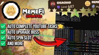 MemeFi Automation Script [UPDATED] - Auto Complete YouTube Tasks,  Auto Upgrade Boss & MORE