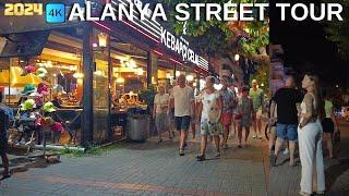 ALANYA STREET TOUR 2024 SEPTEMBER / ALANYA CITY CENTER / ALANYA ANTALYA TURKEY TRAVEL HOLIDAY 4K