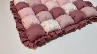 How to Make a Bubble Puff Quilt Mat with Ruffles