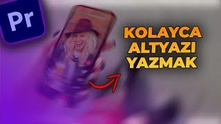Reels Videolarına Hızlı ve Kolay Altyazı Ekleme! | Premiere Pro Dersleri