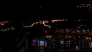 X-Plane 11 - Kai Tak Beautiful Night Landing!