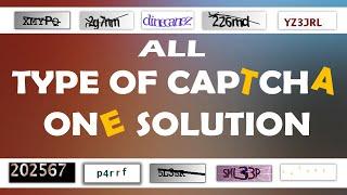 ALL TYPE OF CAPTCHA PROBLEM SOLVE | CAPTCHA BYPASS | SOLVE CAPTCHA IN 1 CLICK