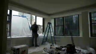 Process of Motorized Lutron Sivoia QS Triathalon Shades Instalaltion in New York 2016