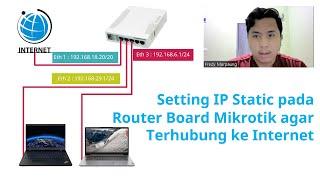 LENGKAP STEP BY STEP : Setting IP Static pada Router Board Mikrotik agar Terhubung ke Internet