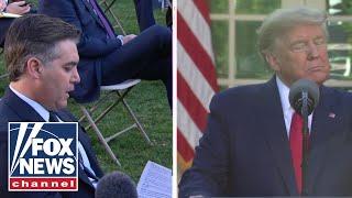 President Trump spars with CNN's Jim Acosta at press briefing