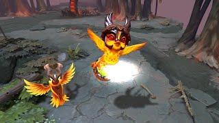 Dota 2 Unusual Blazing Hatchling ( Ethereal Flame , Miasmatic Grey )