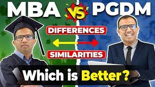 MBA vs PGDM | Difference & Similarities | Which is better in 2024? #mba #pgdm #mbacolleges #viral