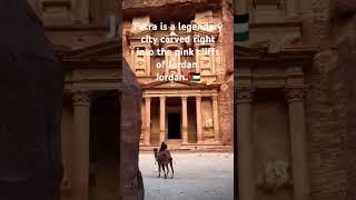 Petra is a legendary city carved right into the pink cliffs of Jordan  #travel #music