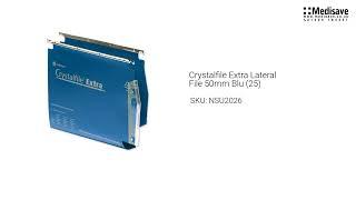 Crystalfile Extra Lateral File 50mm Blu 25 NSU2026