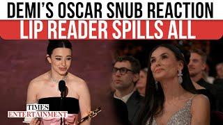 Oscars 2025: Lip Reader DECODES What Demi Moore REALLY Said After Losing To Mikey Madison