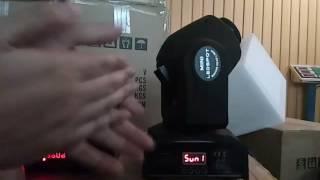 LED spot moving head Sound mode setting